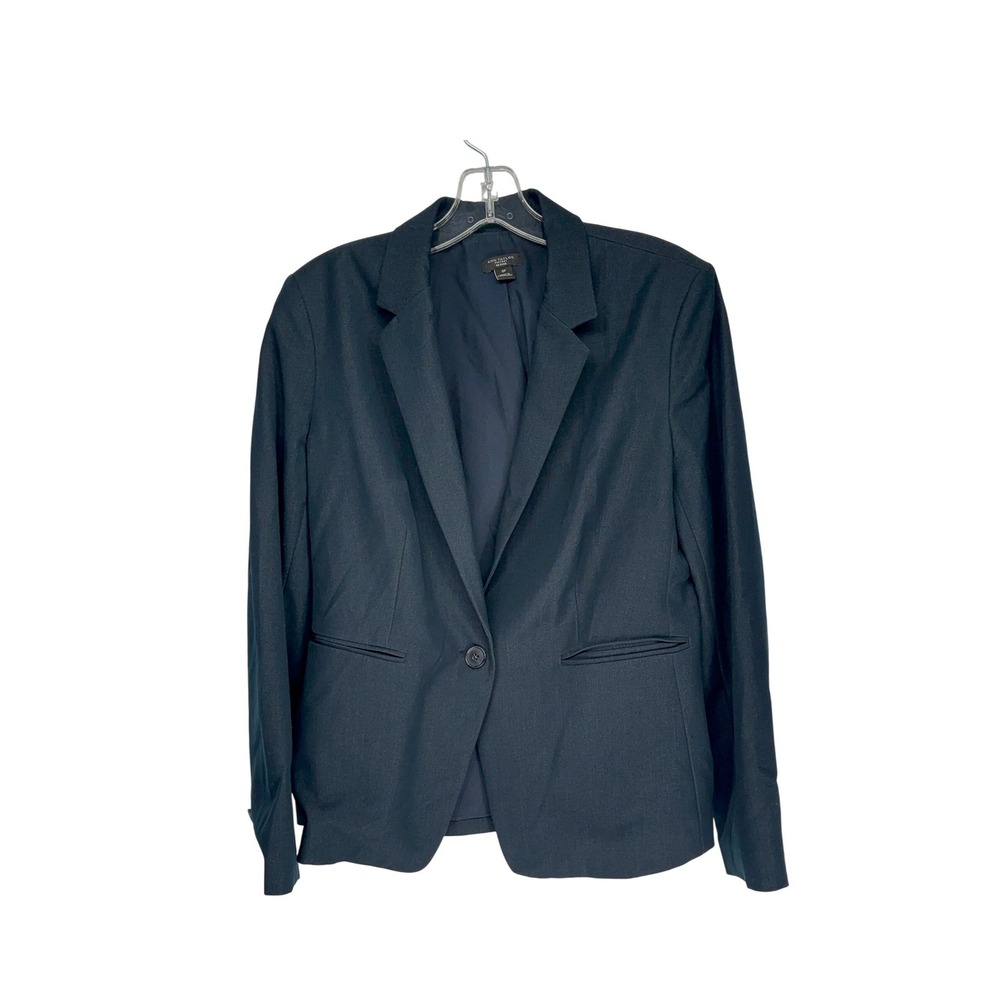 Ann Taylor Factory Petite 10P Black Blazer Career Business Office‎